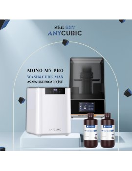 Anycubic Photon Mono M7 Pro MSLA 3D Yazıcı & Anycubic Wash & Cure Max & Anycubic ABS Like Pro 2 Reçine