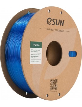 Esun TPU 95A Filament Transparan Mavi 1.75mm 1000gr